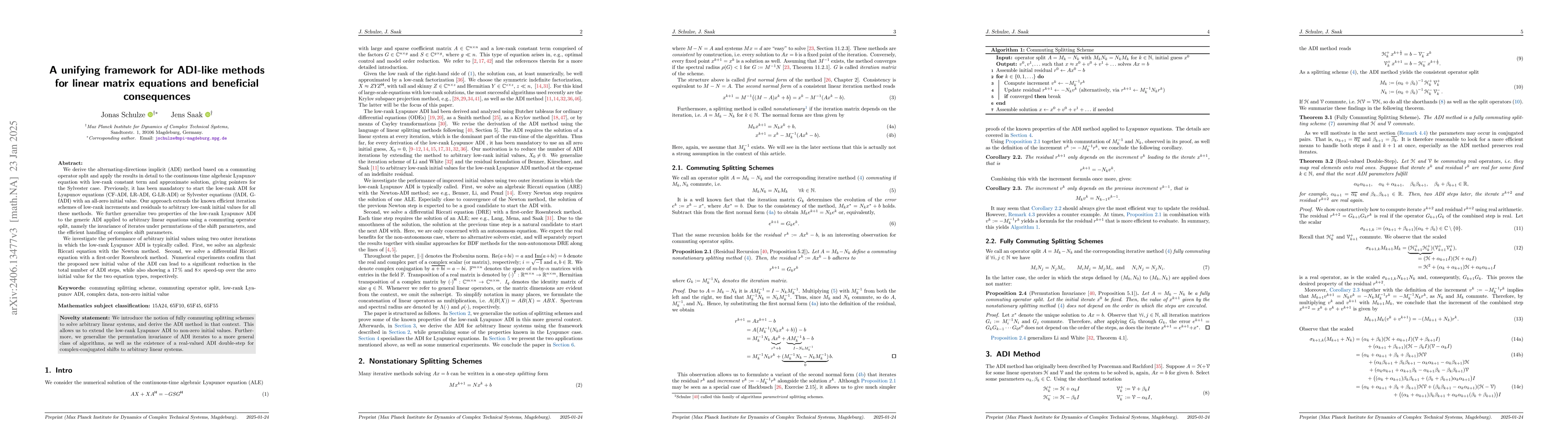 Thumbnail for An extension of the low-rank Lyapunov ADI to non-zero initial values and
  its applications