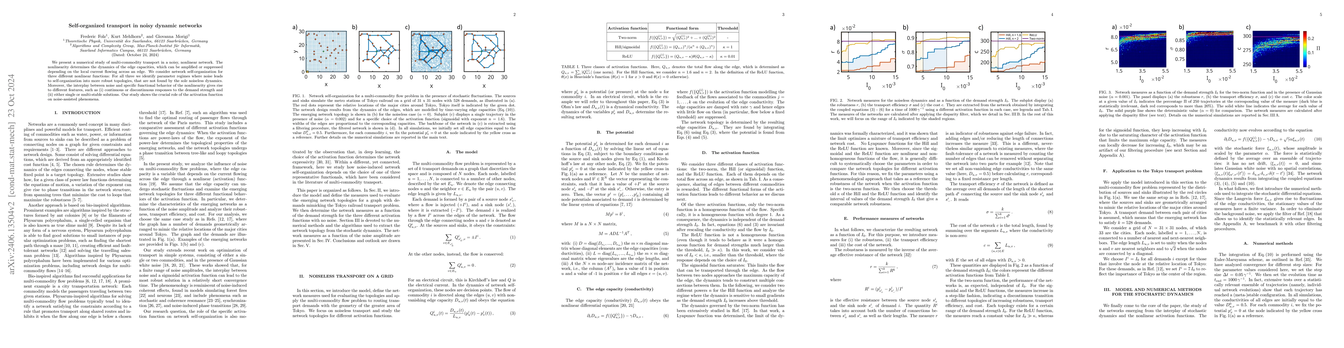 Thumbnail for Self-organized transport in noisy dynamic networks