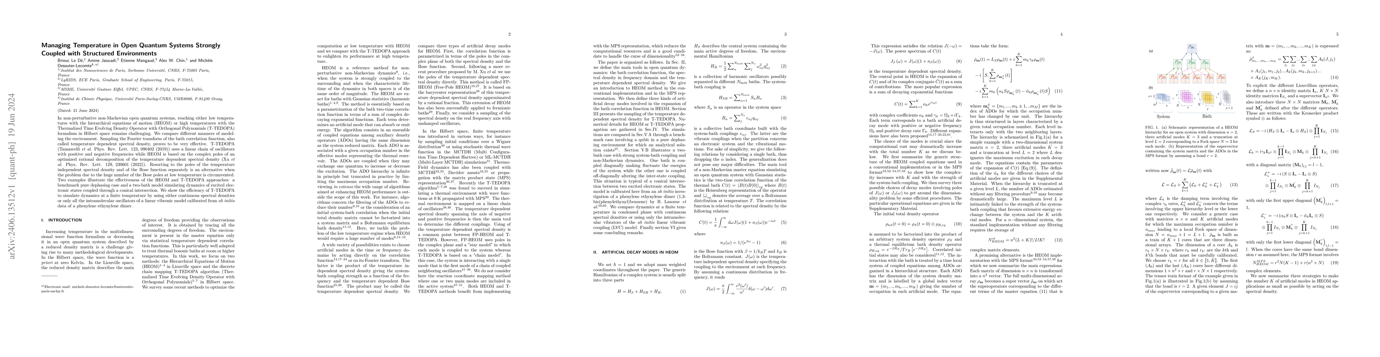 Thumbnail for Managing Temperature in Open Quantum Systems Strongly Coupled with
  Structured Environments