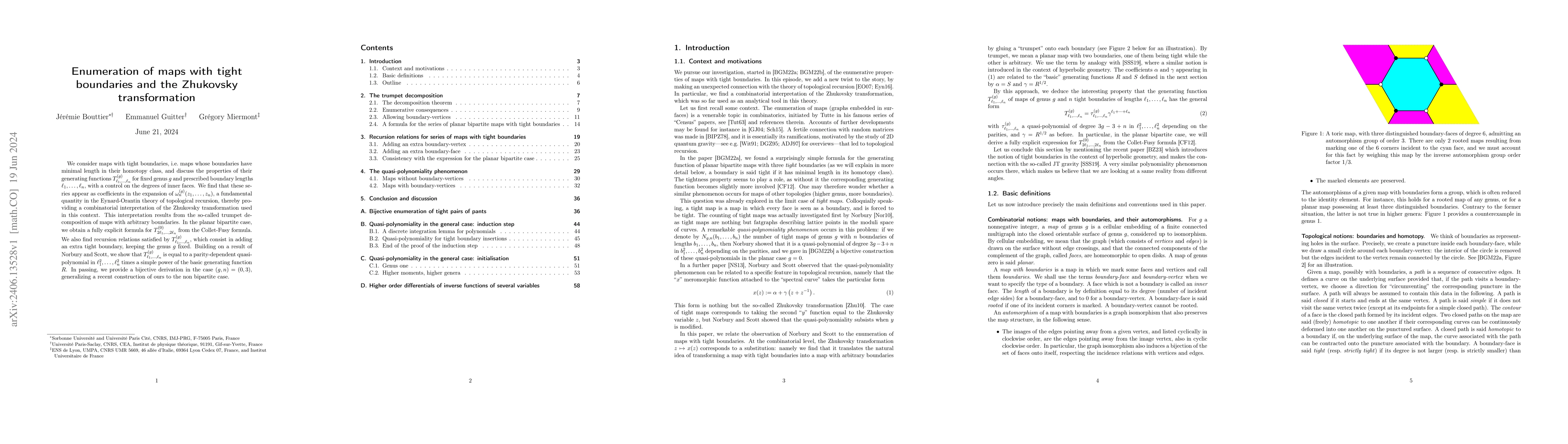 Thumbnail for Enumeration of maps with tight boundaries and the Zhukovsky
  transformation