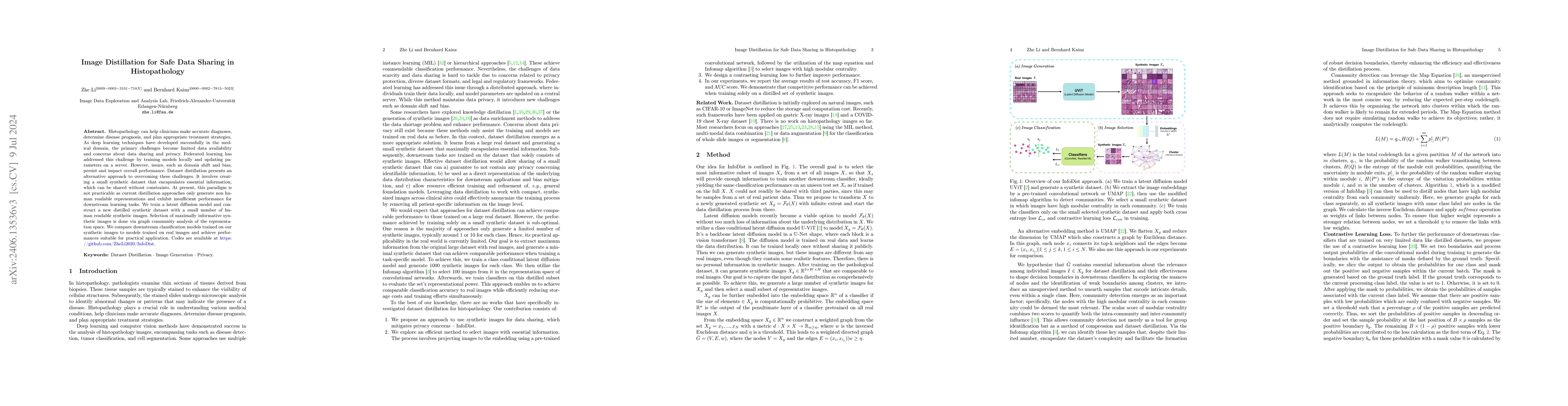 Thumbnail for Image Distillation for Safe Data Sharing in Histopathology