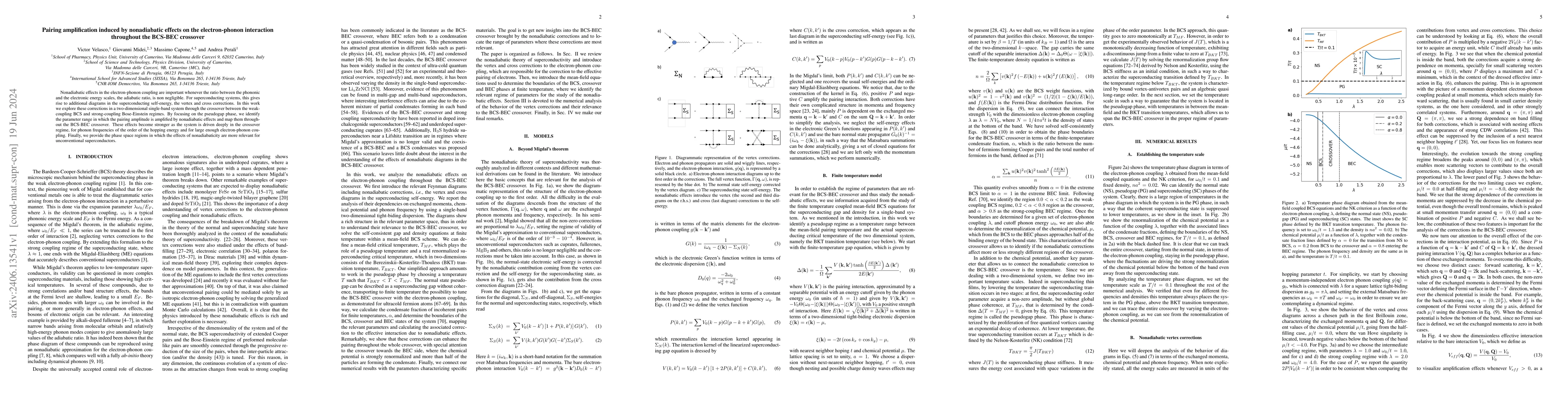 Thumbnail for Pairing amplification induced by nonadiabatic effects on the
  electron-phonon interaction throughout the BCS-BEC crossover