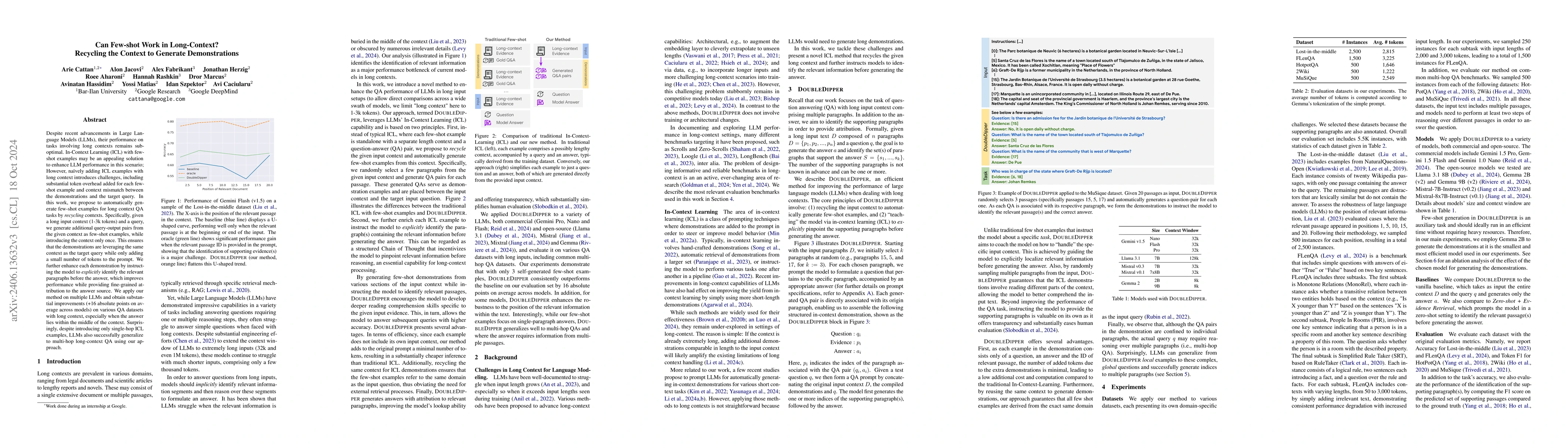 Thumbnail for Can Few-shot Work in Long-Context? Recycling the Context to Generate
  Demonstrations