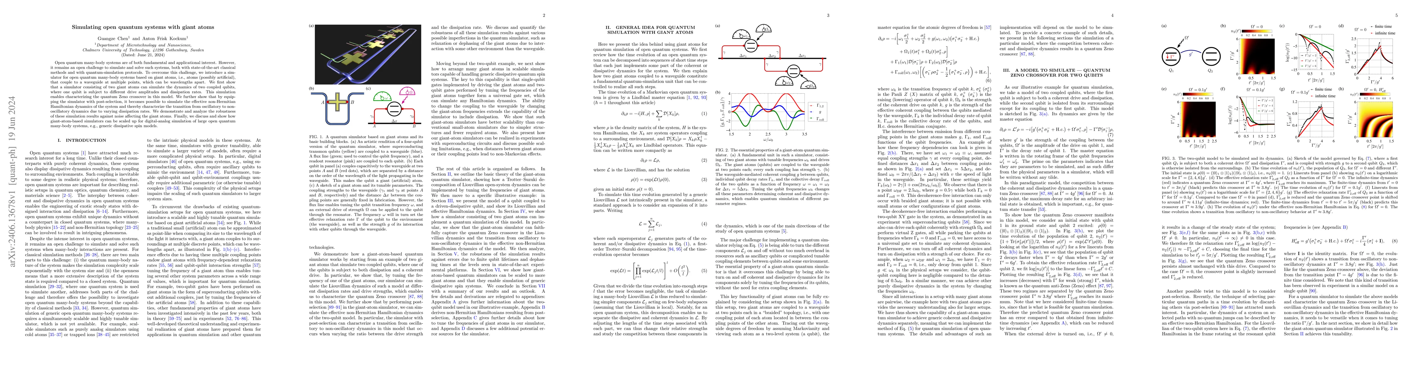 Thumbnail for Simulating open quantum systems with giant atoms