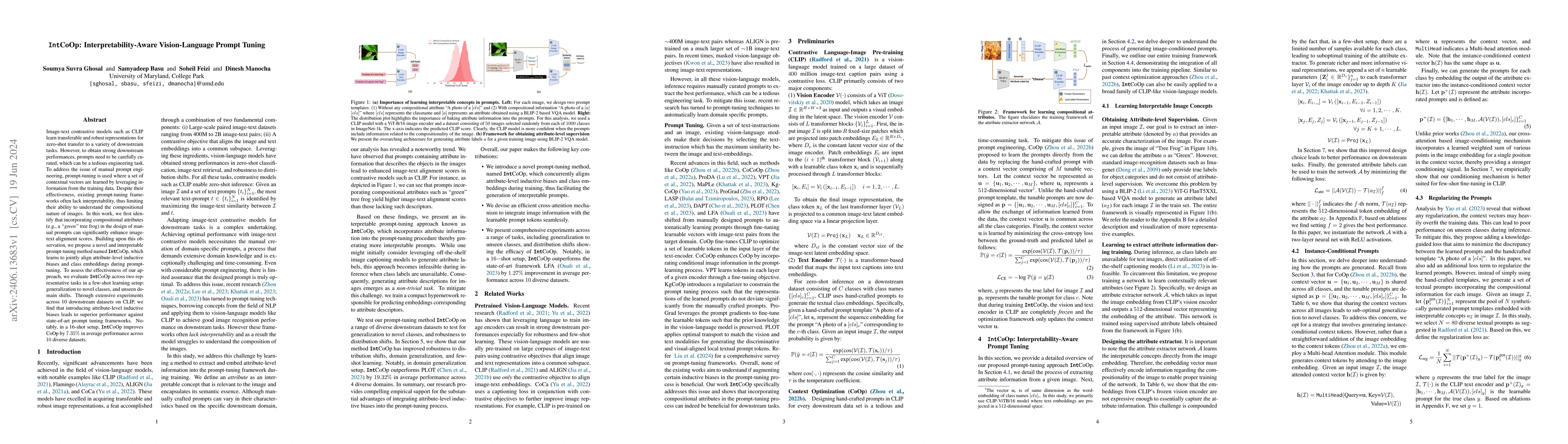 Thumbnail for IntCoOp: Interpretability-Aware Vision-Language Prompt Tuning