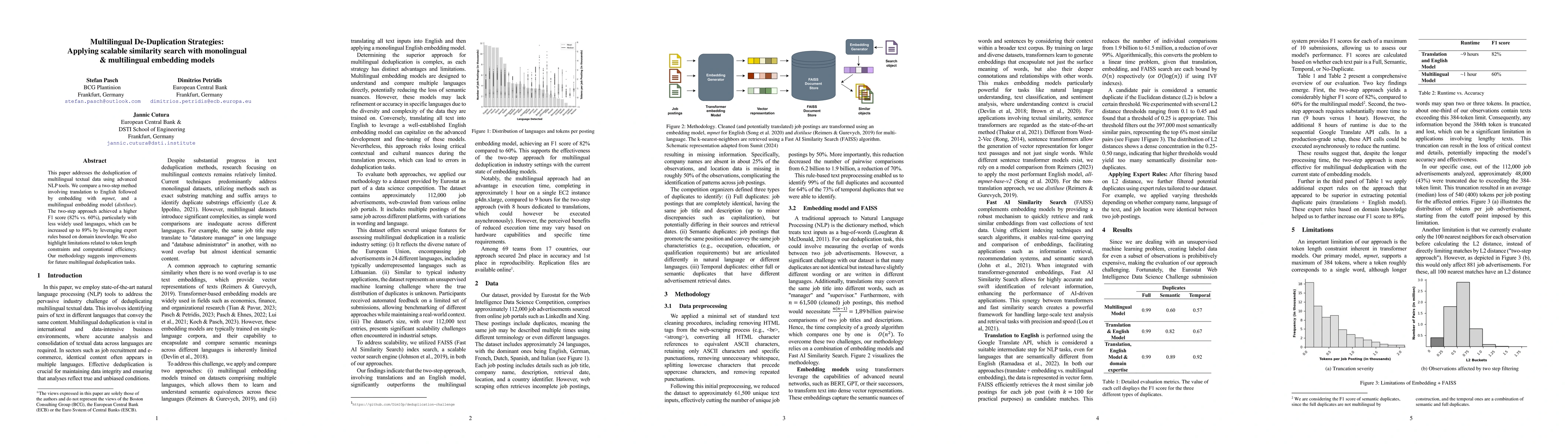 Thumbnail for Multilingual De-Duplication Strategies: Applying scalable similarity
  search with monolingual & multilingual embedding models