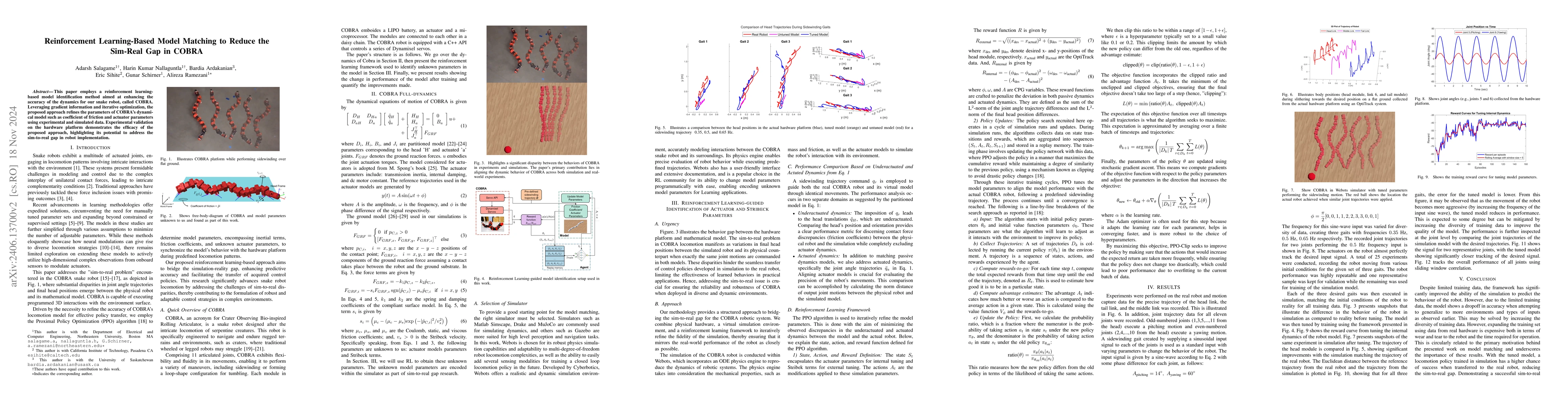 Thumbnail for Reinforcement Learning-Based Model Matching to Reduce the Sim-Real Gap
  in COBRA