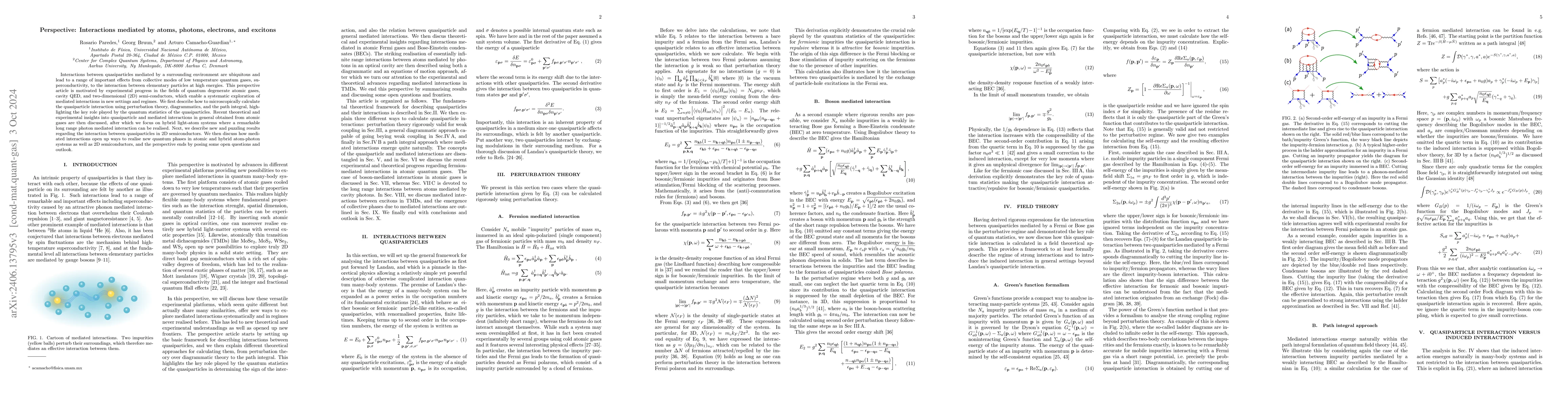 Thumbnail for Perspective: Interactions mediated by atoms, photons, electrons, and
  excitons
