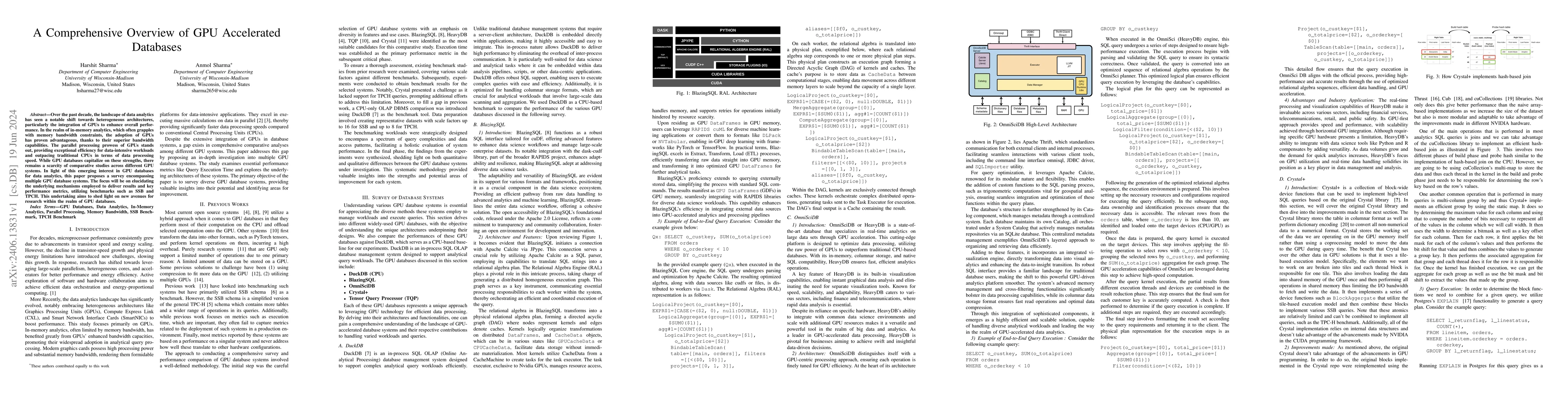 Thumbnail for A Comprehensive Overview of GPU Accelerated Databases