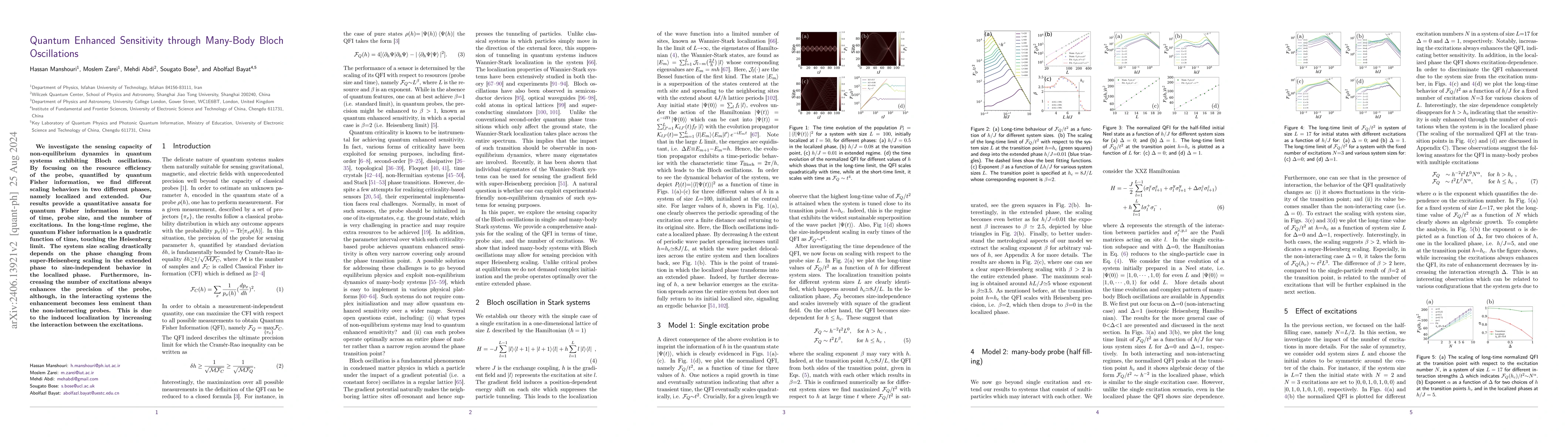 Thumbnail for Quantum Enhanced Sensitivity through Many-Body Bloch Oscillations