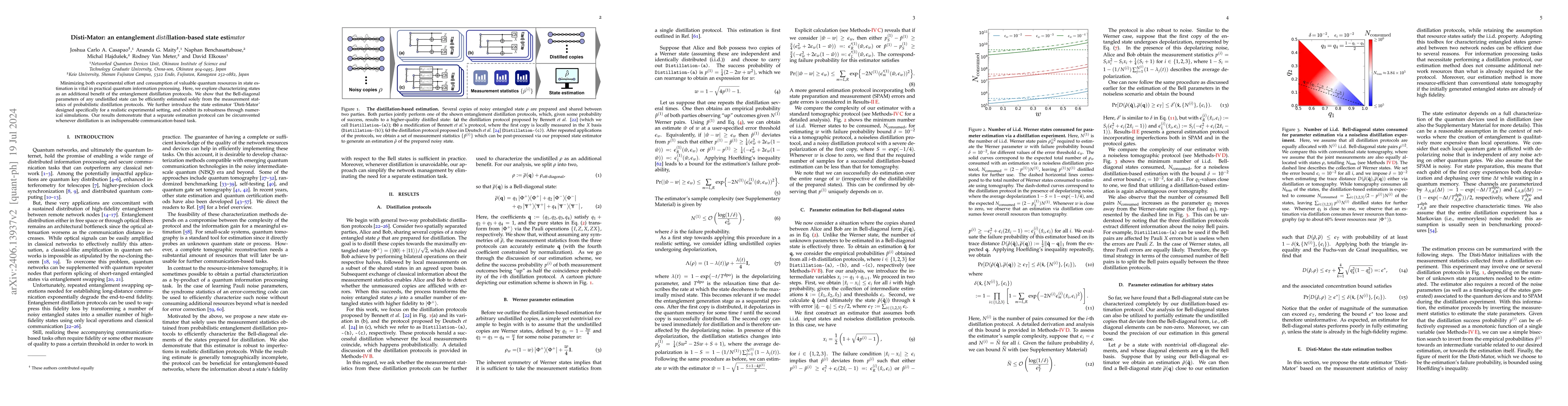 Thumbnail for Disti-Mator: an entanglement distillation-based state estimator