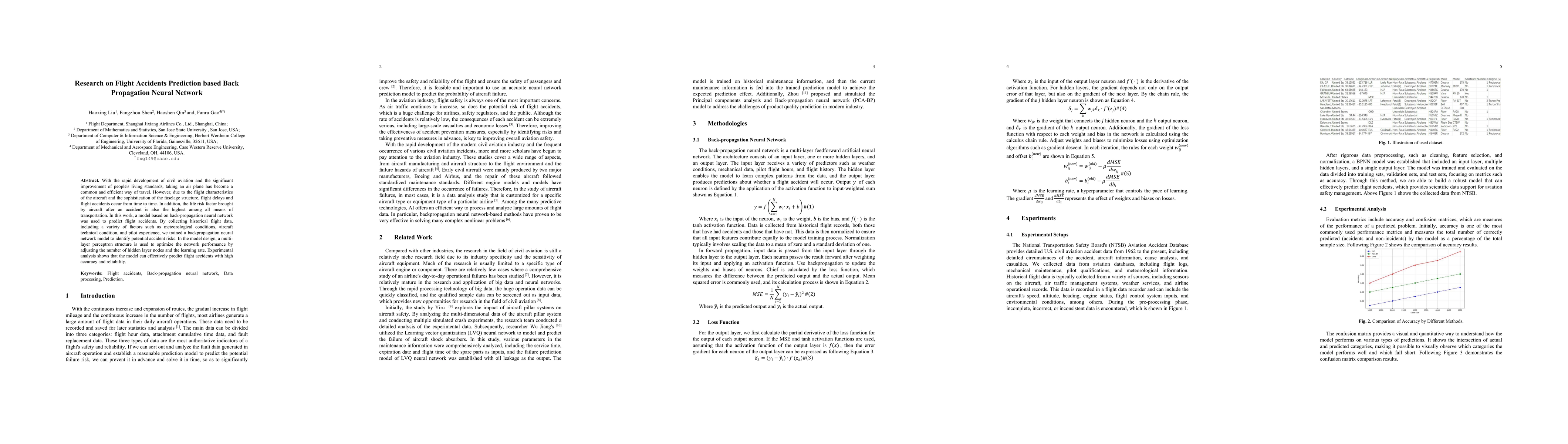Thumbnail for Research on Flight Accidents Prediction based Back Propagation Neural
  Network