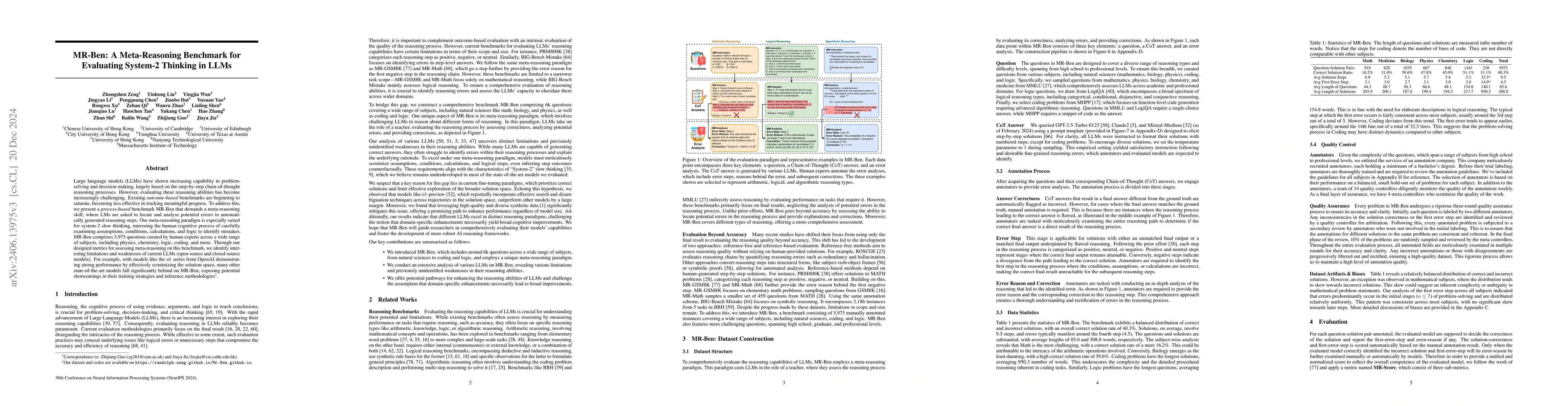 Thumbnail for MR-BEN: A Comprehensive Meta-Reasoning Benchmark for Large Language
  Models