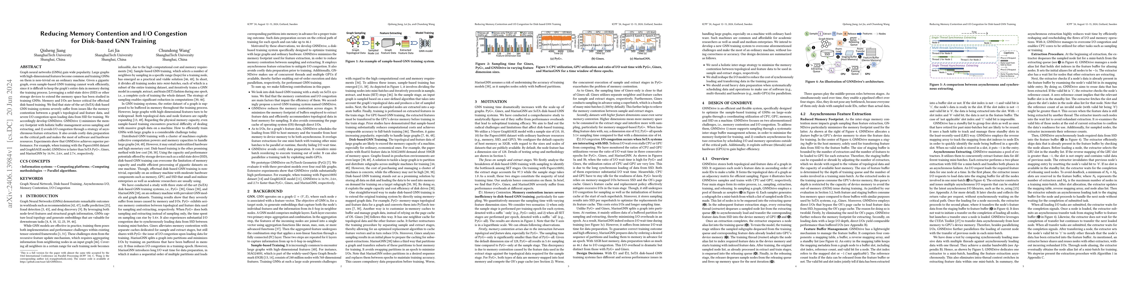Thumbnail for Reducing Memory Contention and I/O Congestion for Disk-based GNN
  Training