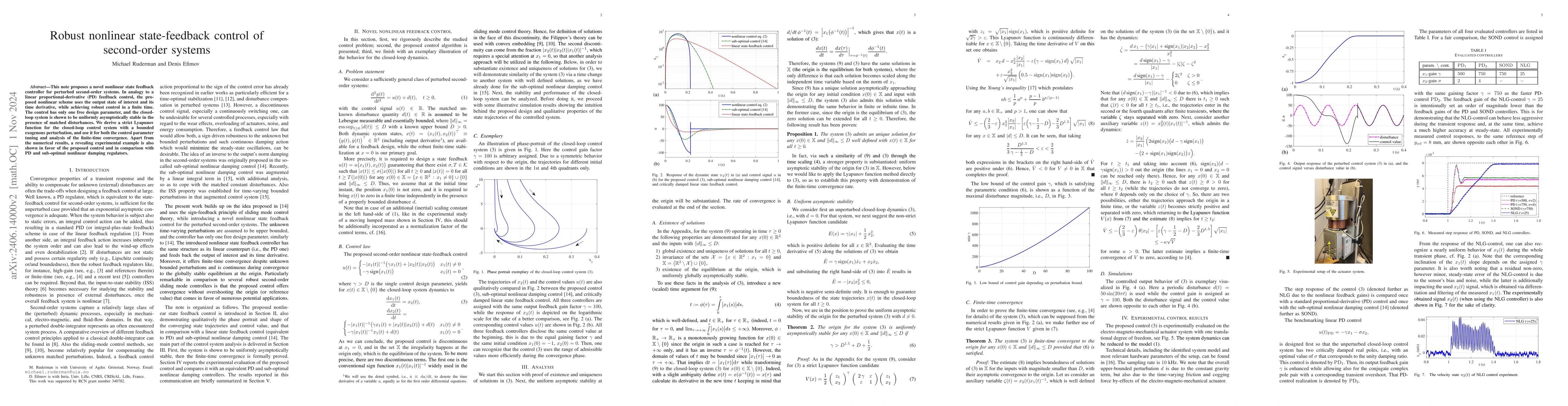 Thumbnail for Robust nonlinear state-feedback control of second-order systems