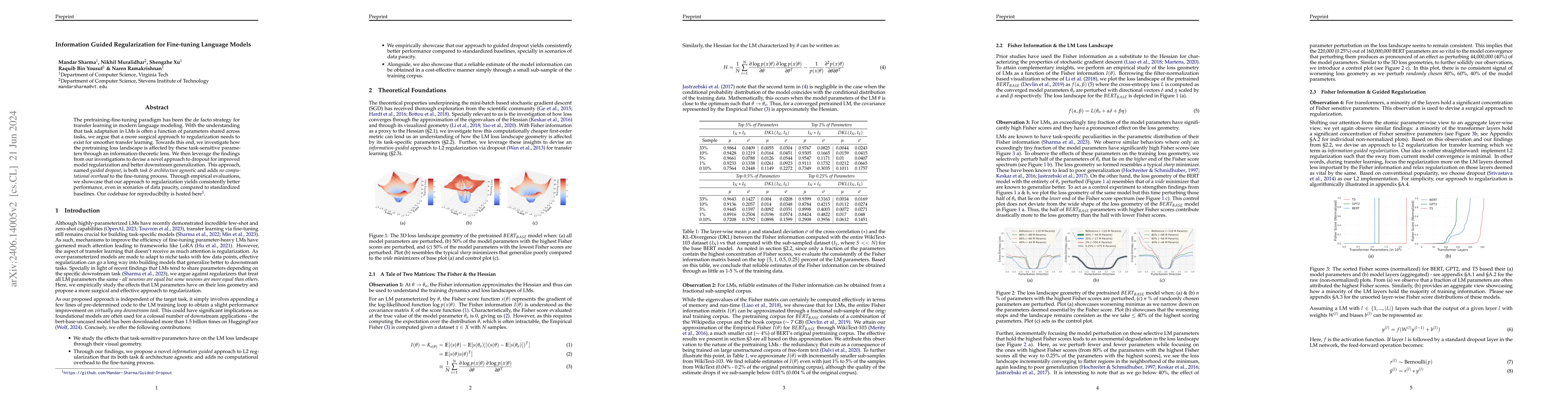 Thumbnail for Information Guided Regularization for Fine-tuning Language Models