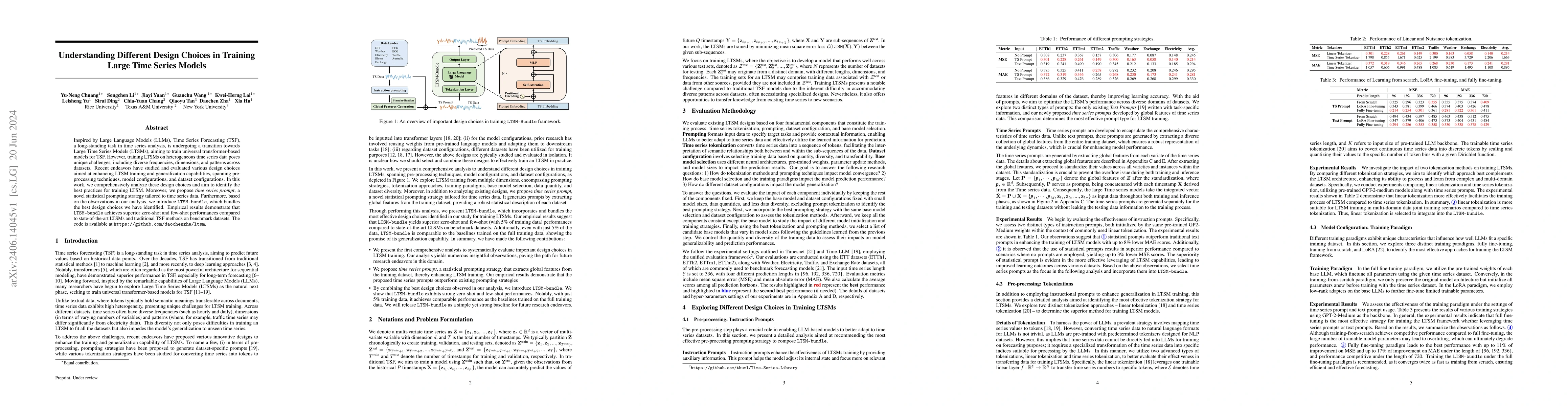 Thumbnail for Understanding Different Design Choices in Training Large Time Series
  Models