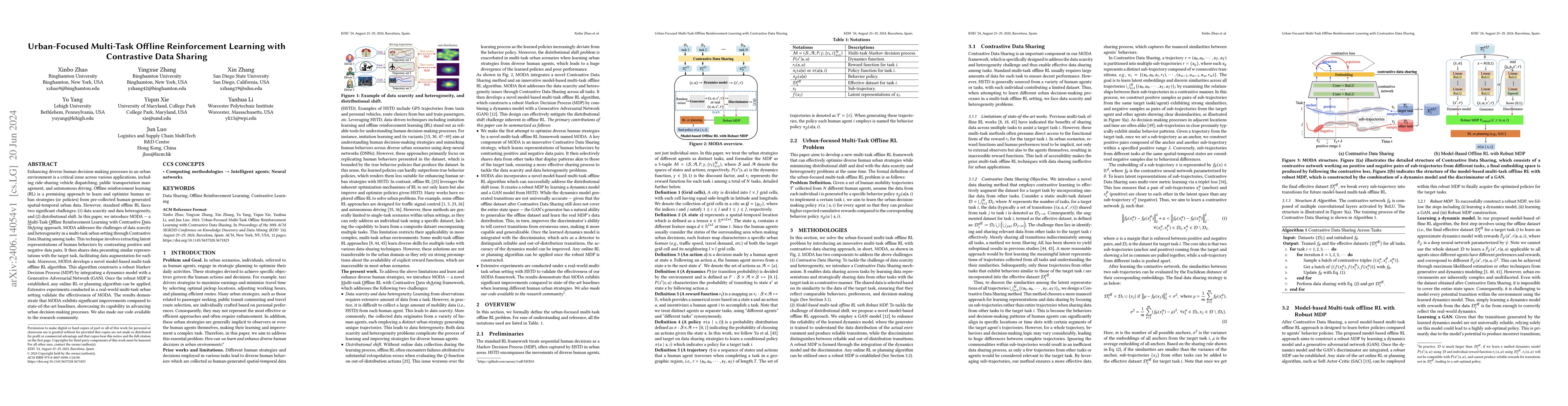 Thumbnail for Urban-Focused Multi-Task Offline Reinforcement Learning with Contrastive
  Data Sharing