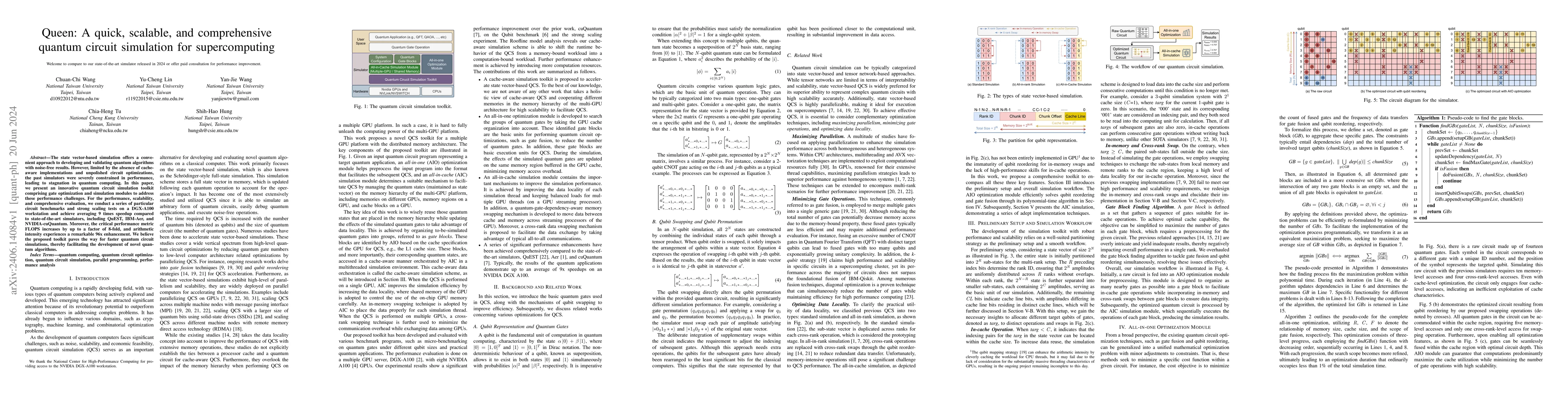 Thumbnail for Queen: A quick, scalable, and comprehensive quantum circuit simulation
  for supercomputing