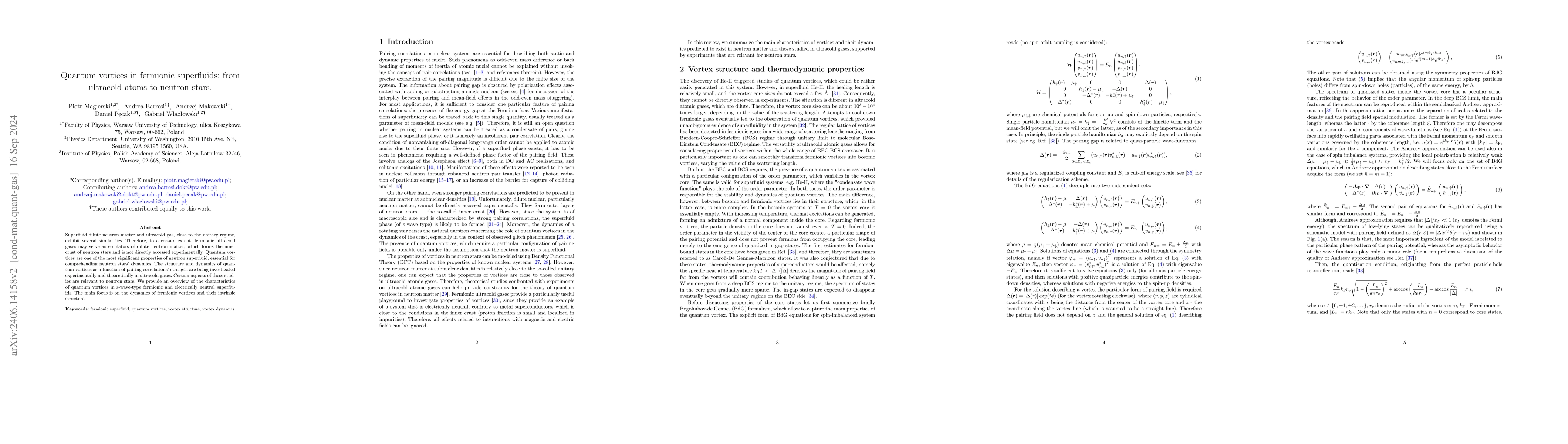 Thumbnail for Quantum vortices in fermionic superfluids: from ultracold atoms to
  neutron stars