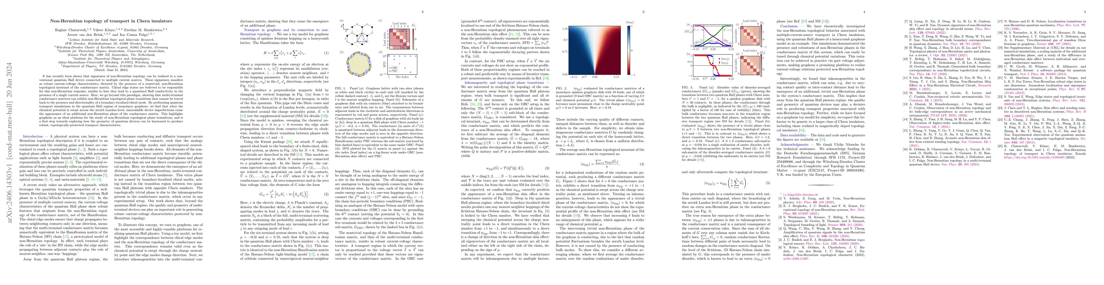 Thumbnail for Non-Hermitian topology of transport in Chern insulators