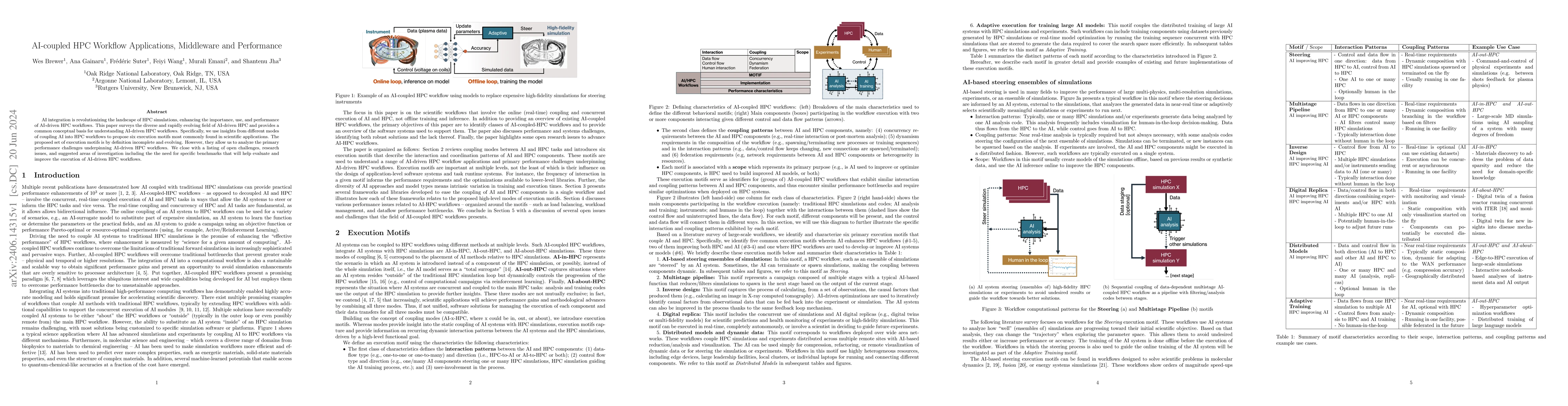 Thumbnail for AI-coupled HPC Workflow Applications, Middleware and Performance
