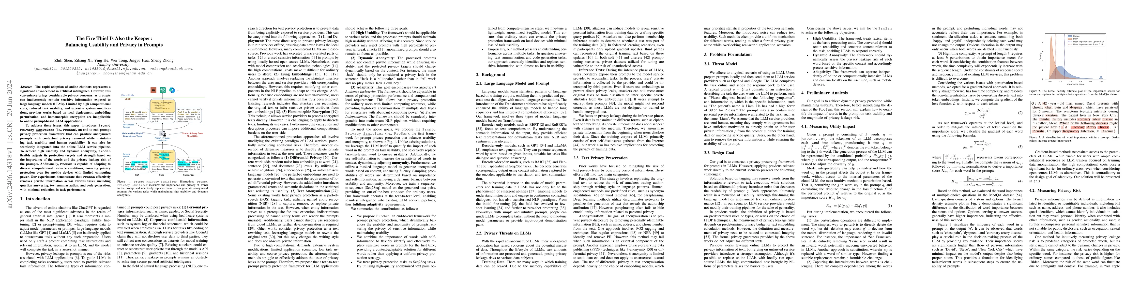 Thumbnail for The Fire Thief Is Also the Keeper: Balancing Usability and Privacy in
  Prompts