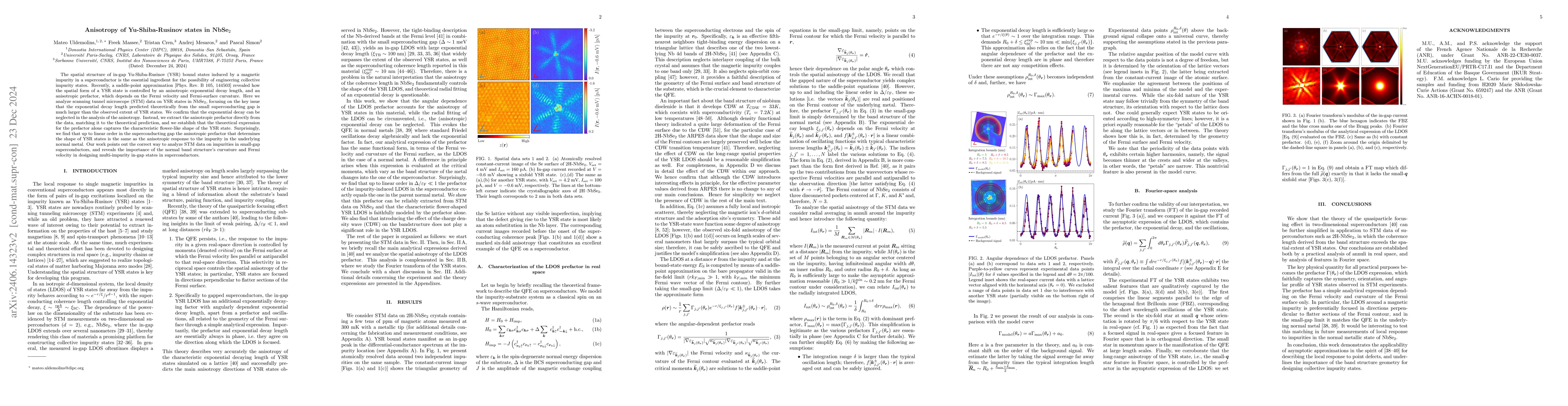 Thumbnail for Anisotropy of Yu-Shiba-Rusinov states in NbSe$_2$