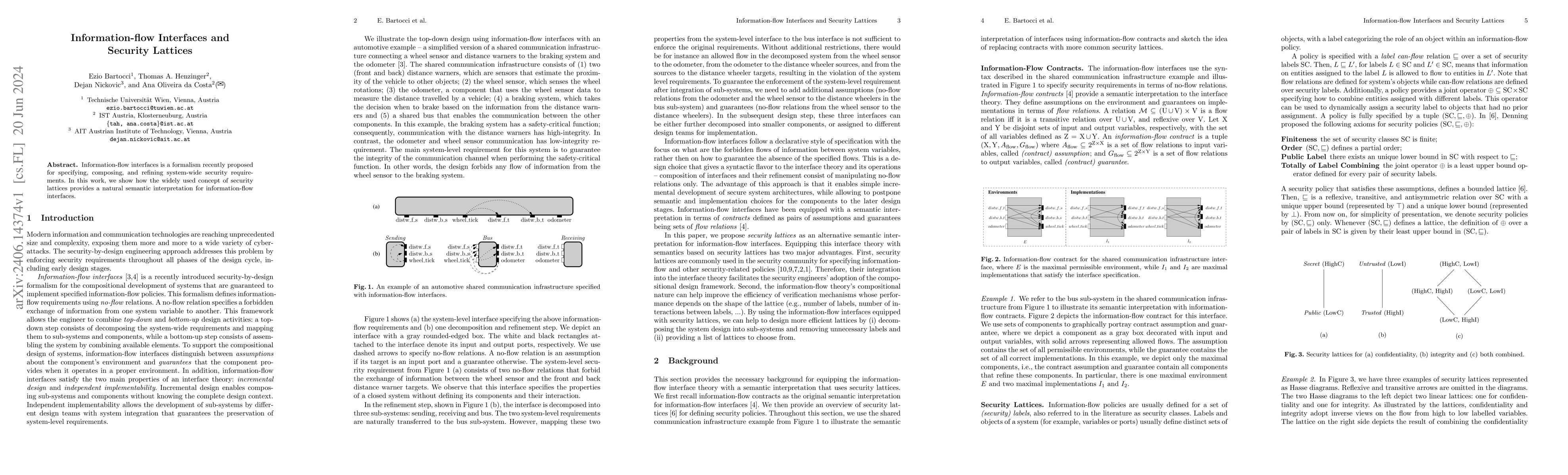 Thumbnail for Information-flow Interfaces and Security Lattices