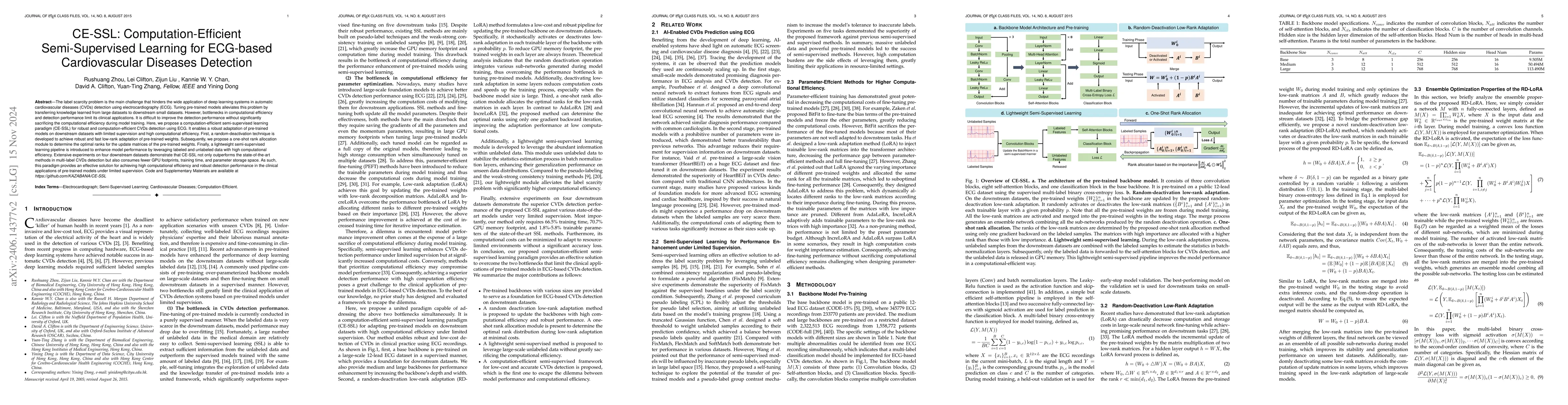 Thumbnail for Computation-Efficient Semi-Supervised Learning for ECG-based
  Cardiovascular Diseases Detection