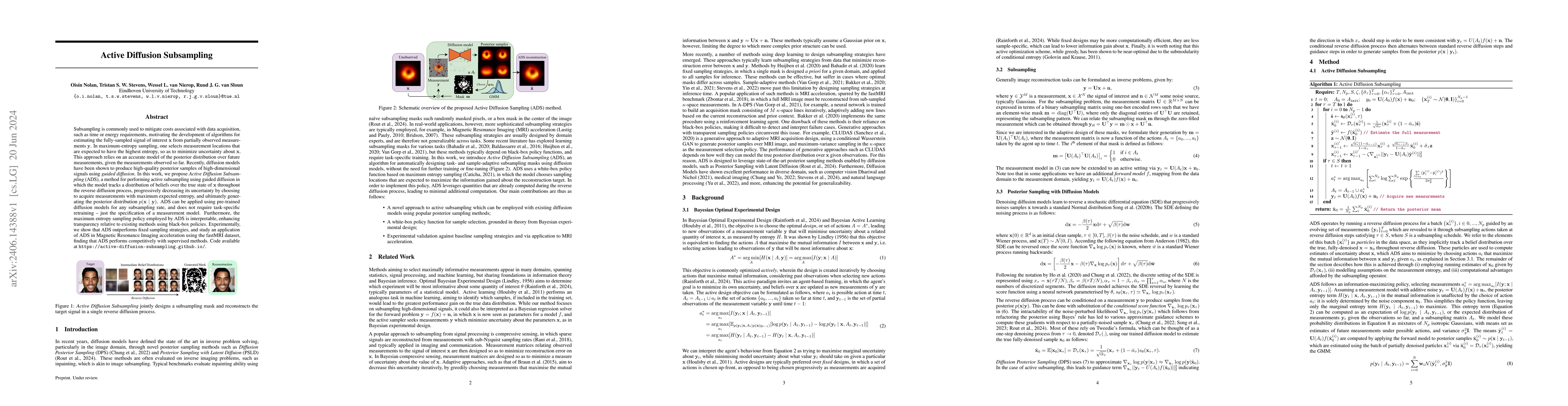 Thumbnail for Active Diffusion Subsampling