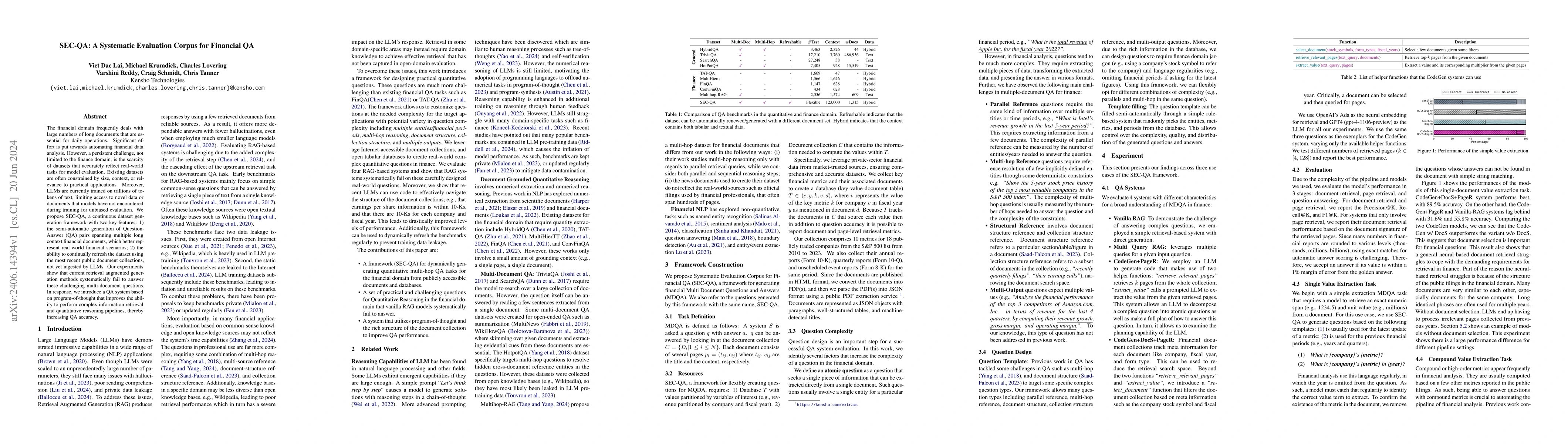 Thumbnail for SEC-QA: A Systematic Evaluation Corpus for Financial QA