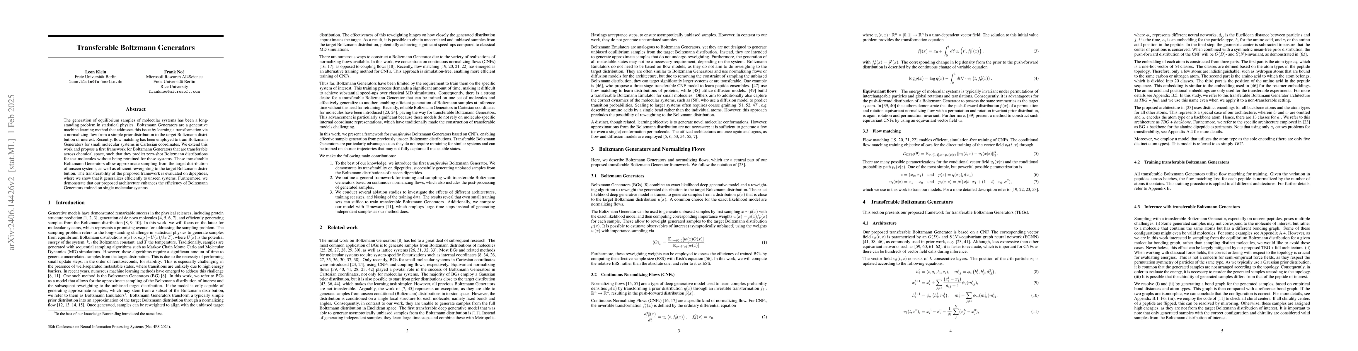 Thumbnail for Transferable Boltzmann Generators