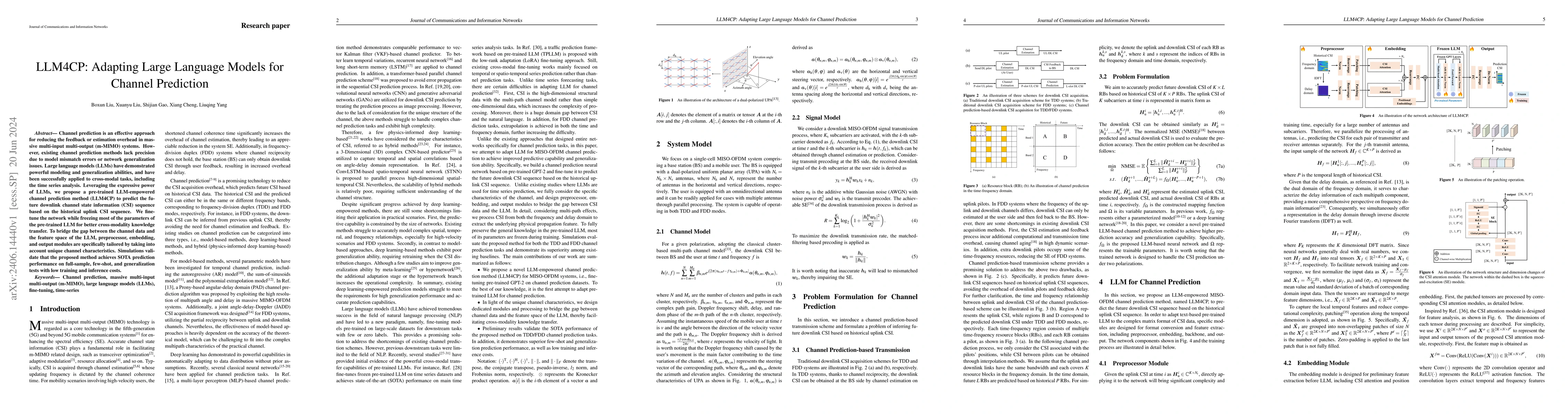 Thumbnail for LLM4CP: Adapting Large Language Models for Channel Prediction