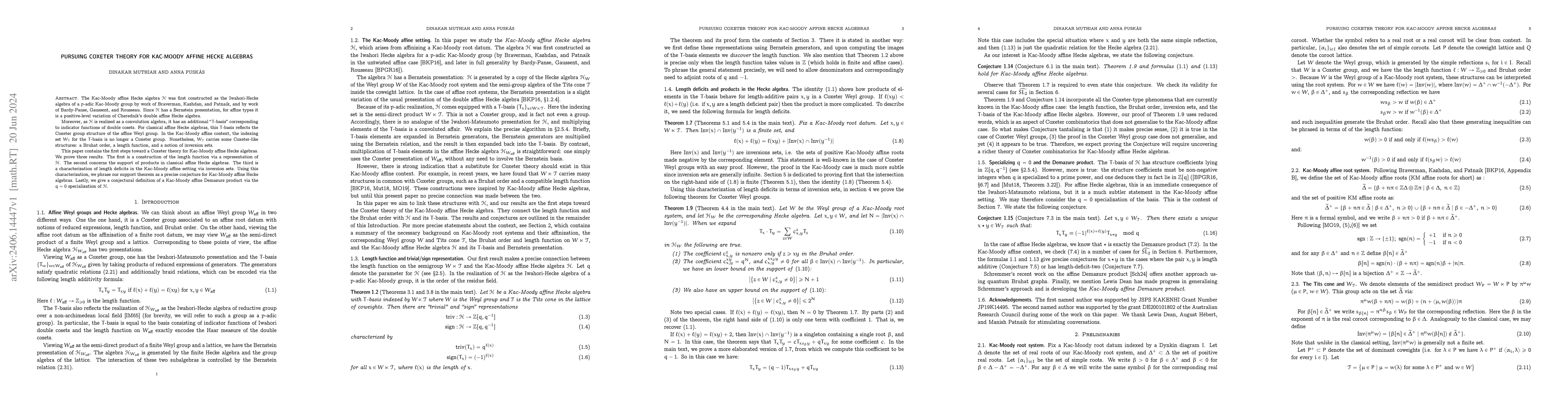 Thumbnail for Pursuing Coxeter theory for Kac-Moody affine Hecke algebras