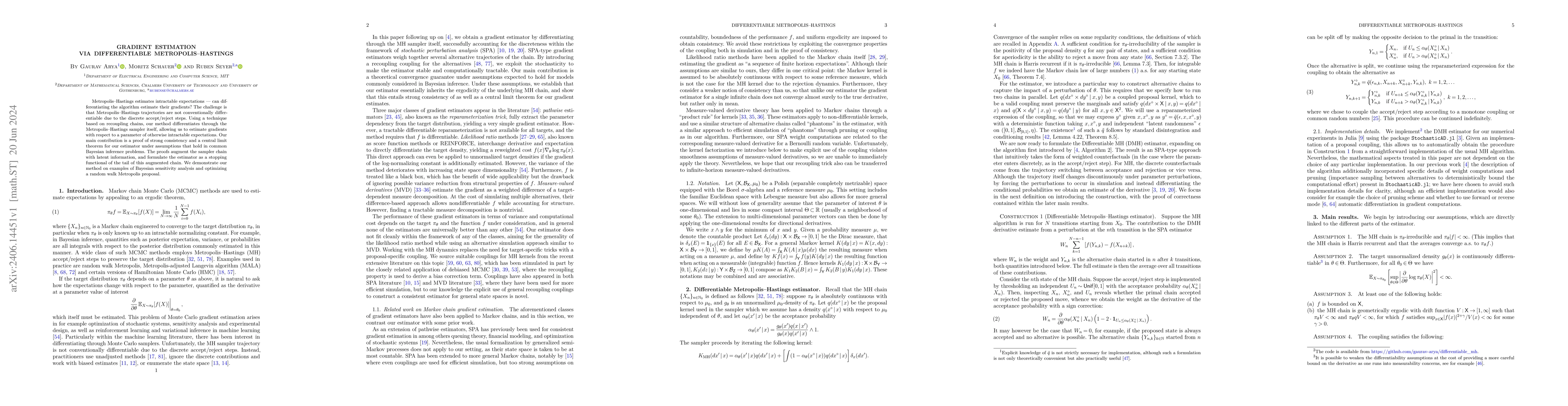 Thumbnail for Gradient Estimation via Differentiable Metropolis-Hastings