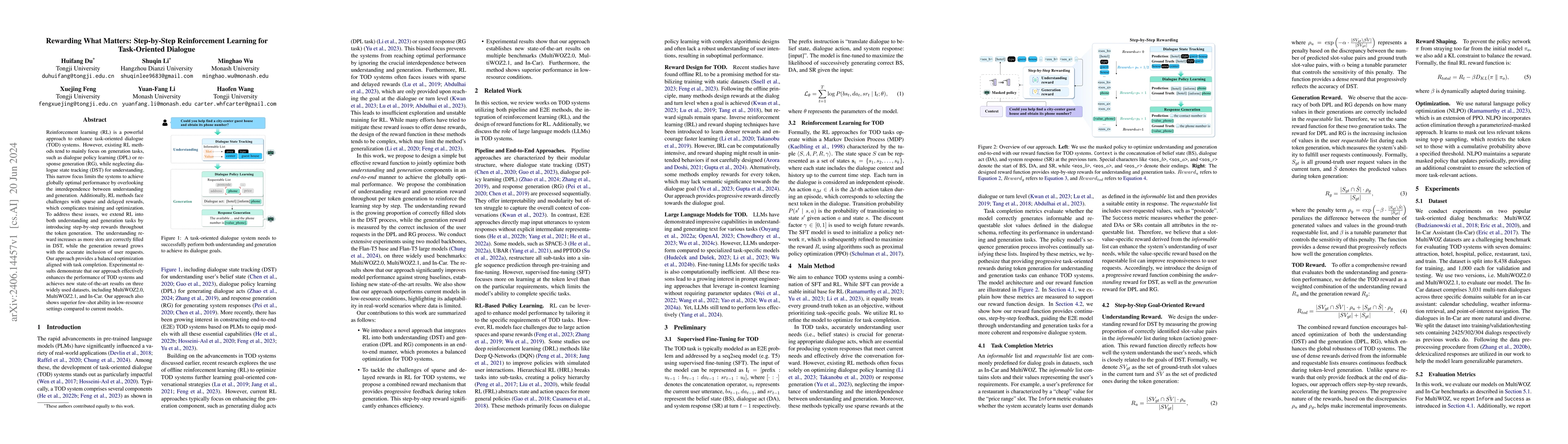 Thumbnail for Rewarding What Matters: Step-by-Step Reinforcement Learning for
  Task-Oriented Dialogue