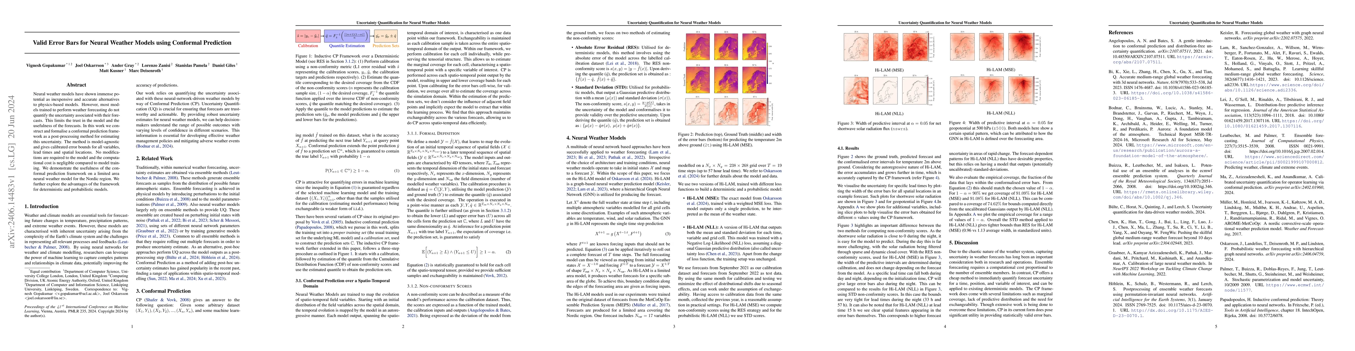 Thumbnail for Valid Error Bars for Neural Weather Models using Conformal Prediction
