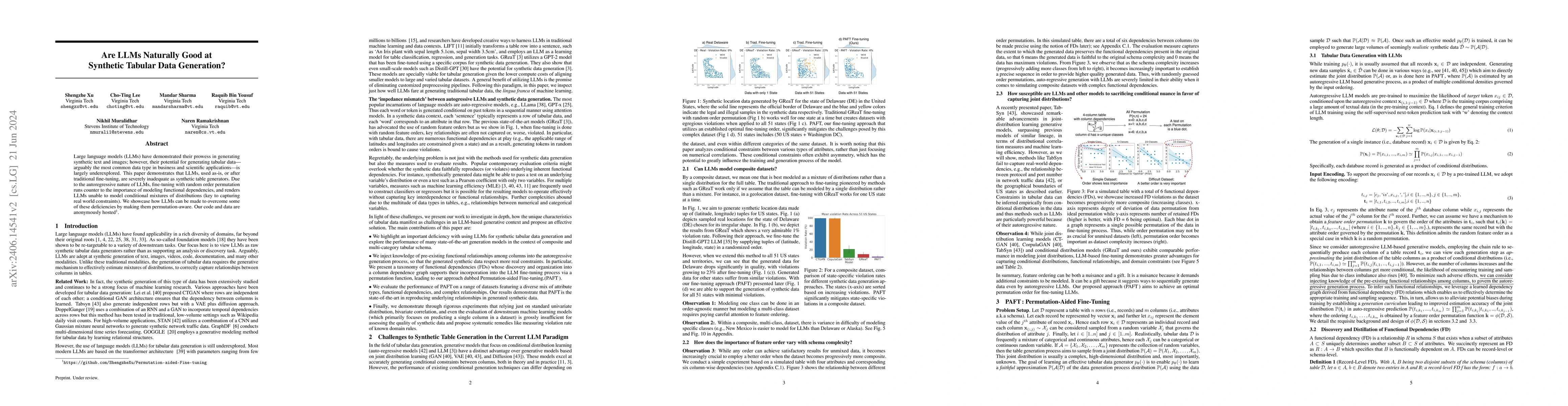 Thumbnail for Are LLMs Naturally Good at Synthetic Tabular Data Generation?