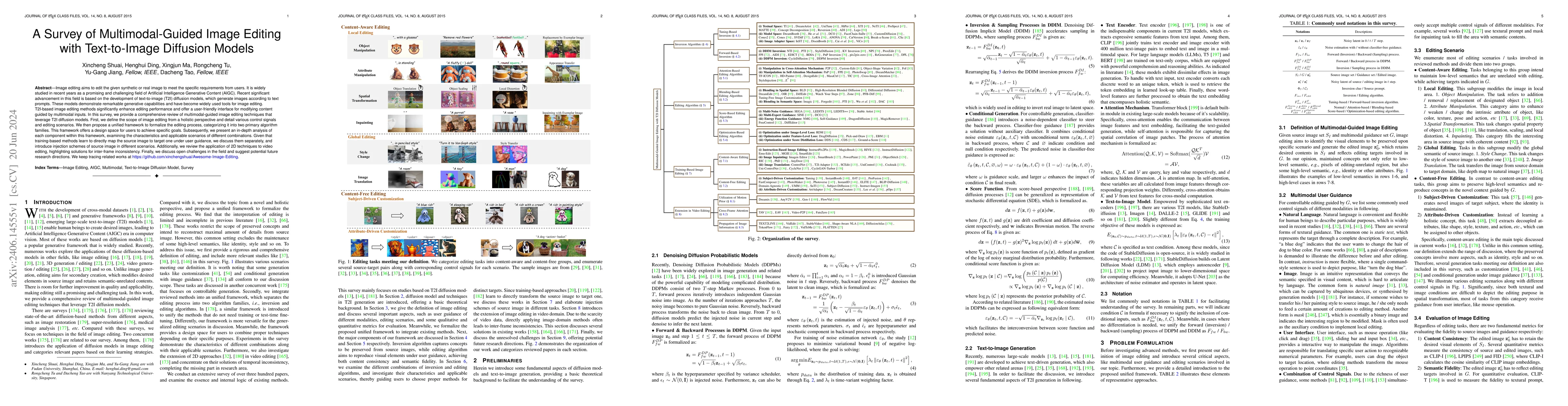 Thumbnail for A Survey of Multimodal-Guided Image Editing with Text-to-Image Diffusion
  Models
