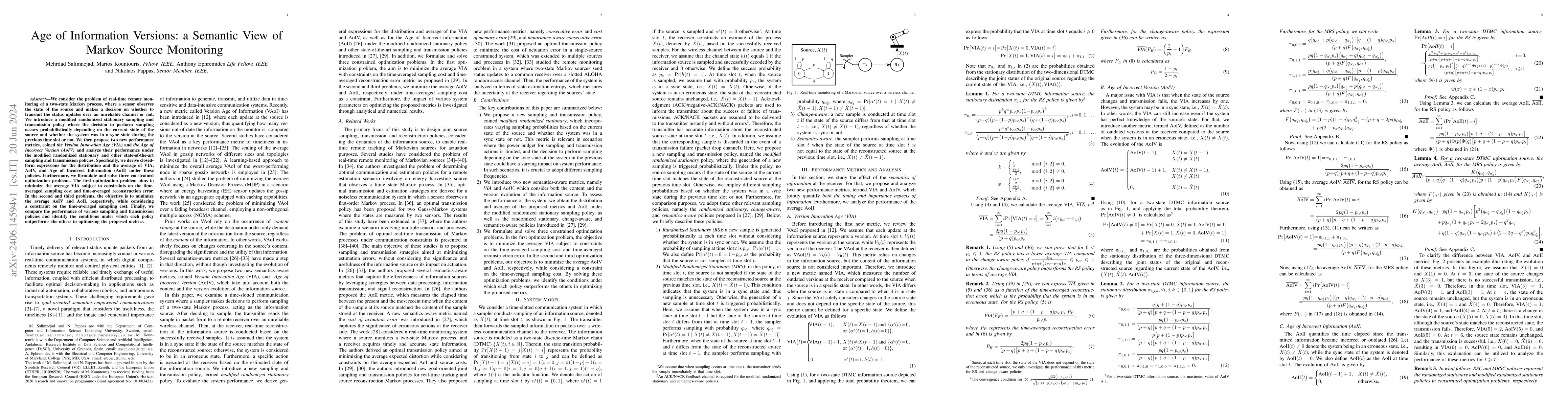 Thumbnail for Age of Information Versions: a Semantic View of Markov Source Monitoring