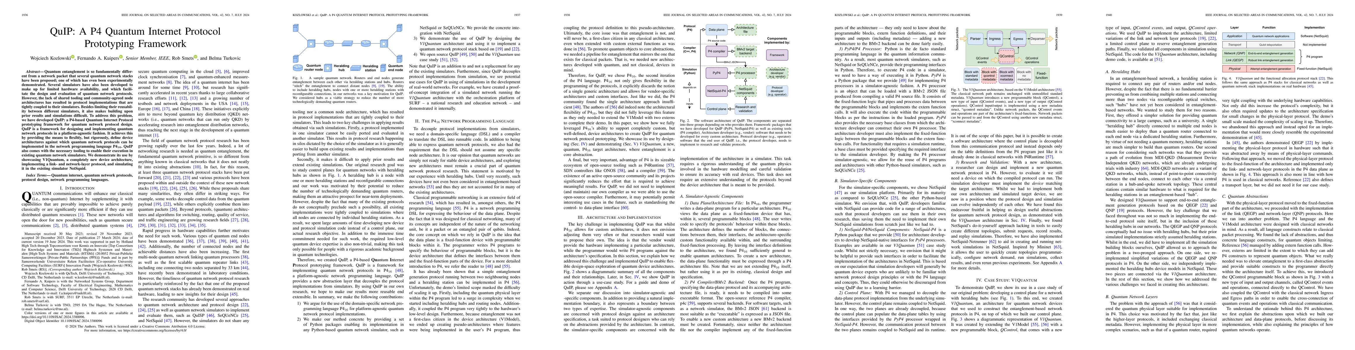 Thumbnail for QuIP: A P4 Quantum Internet Protocol Prototyping Framework
