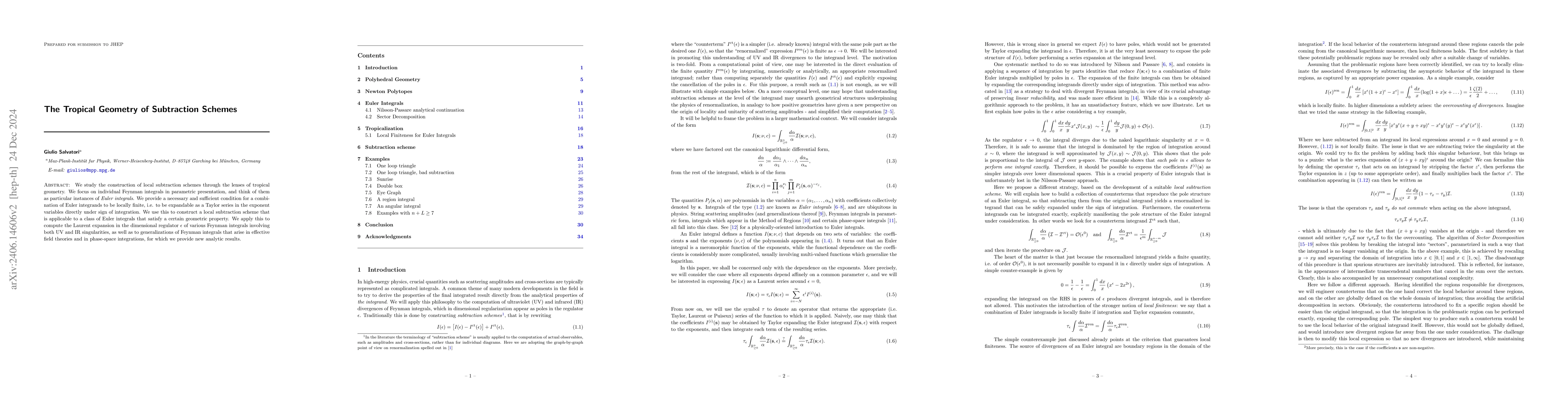 Thumbnail for The Tropical Geometry of Subtraction Schemes