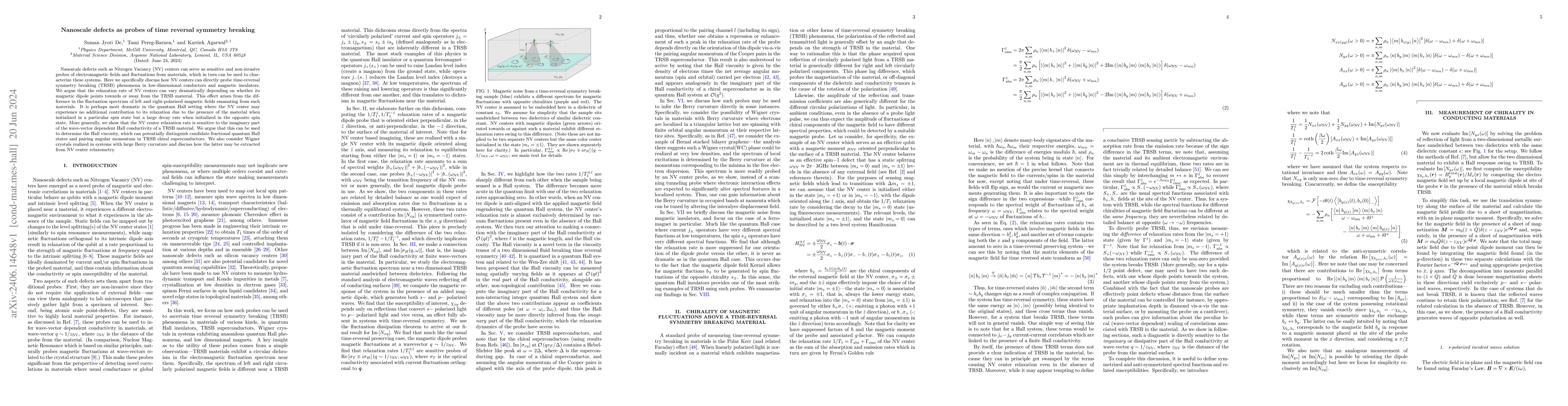 Thumbnail for Nanoscale defects as probes of time reversal symmetry breaking