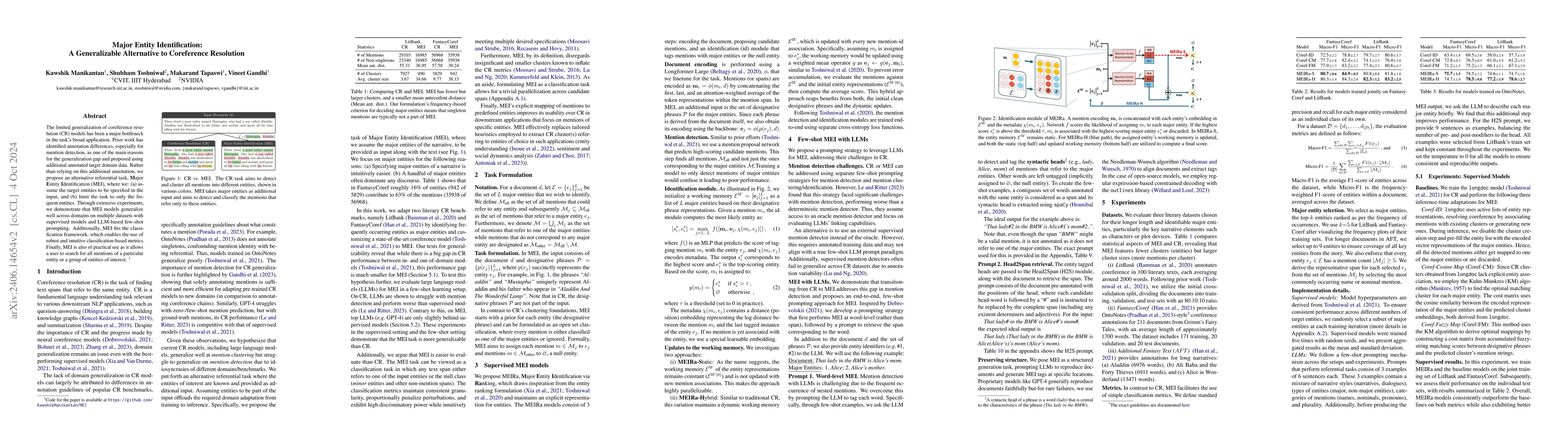 Thumbnail for Major Entity Identification: A Generalizable Alternative to Coreference
  Resolution