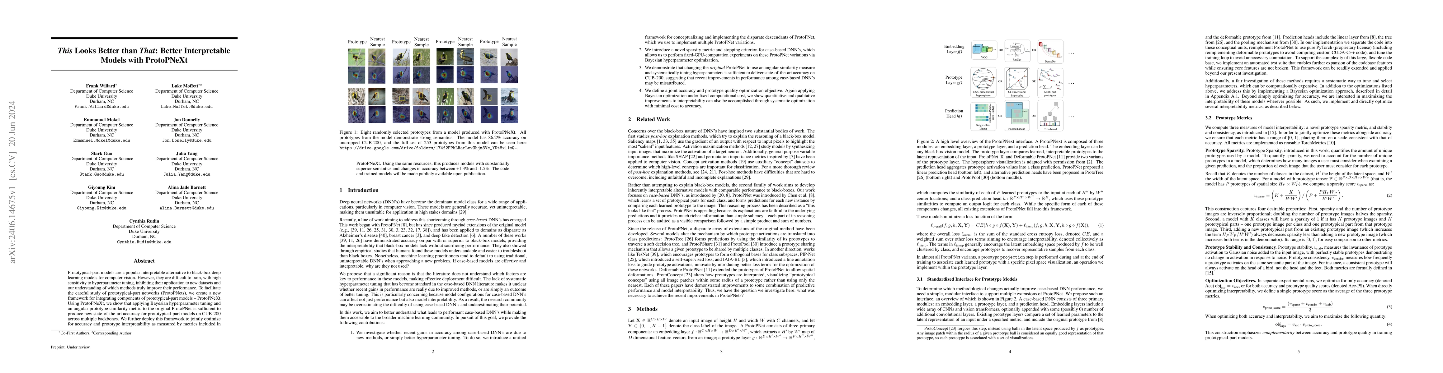 Thumbnail for This Looks Better than That: Better Interpretable Models with ProtoPNeXt