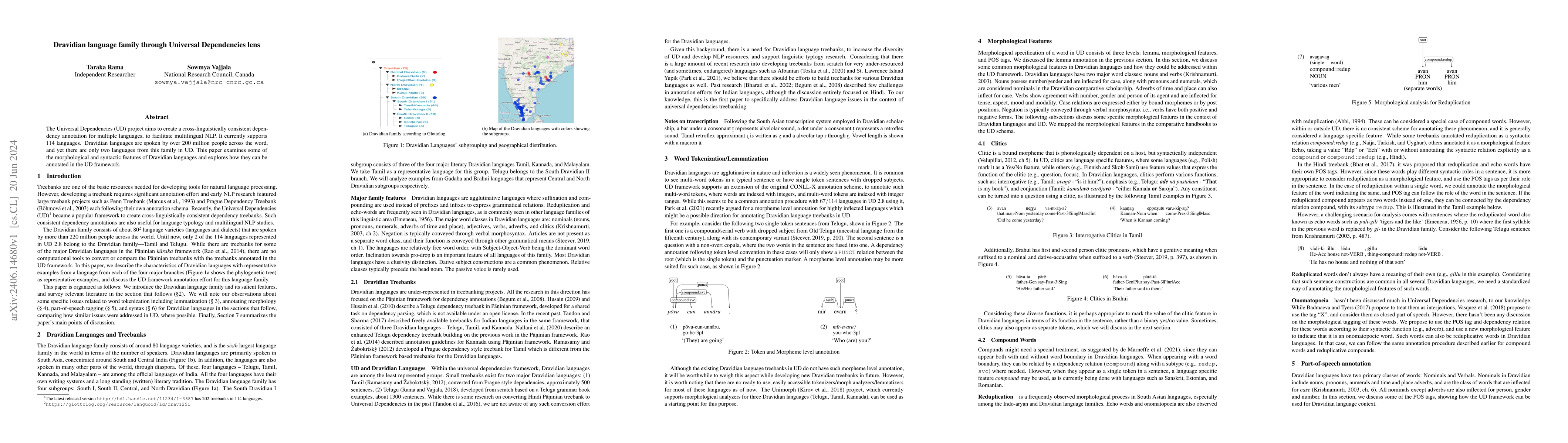 Thumbnail for Dravidian language family through Universal Dependencies lens