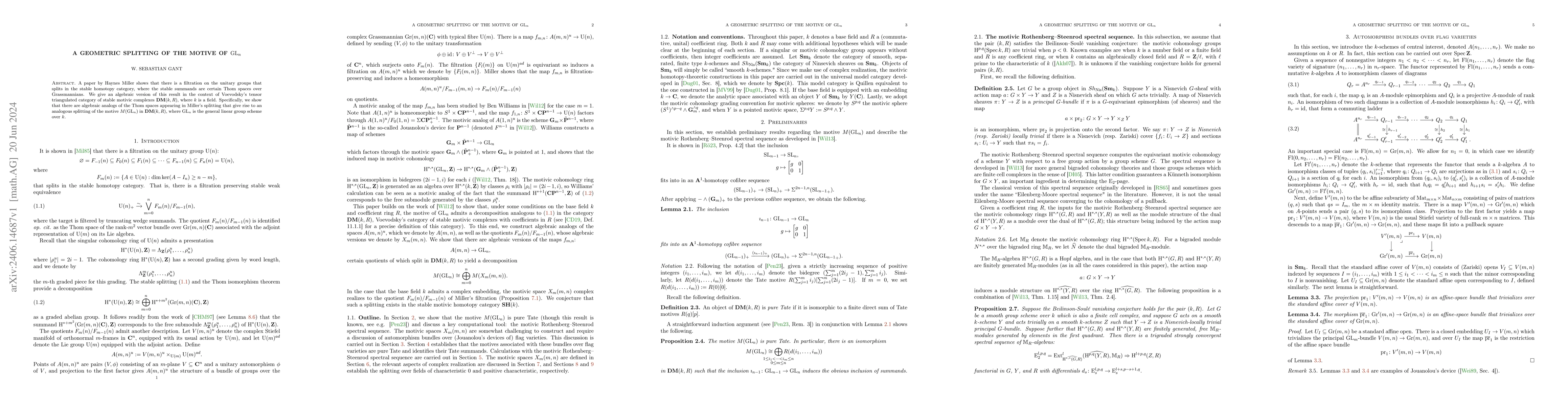 Thumbnail for A Geometric Splitting of the Motive of $\textrm{GL}_n$
