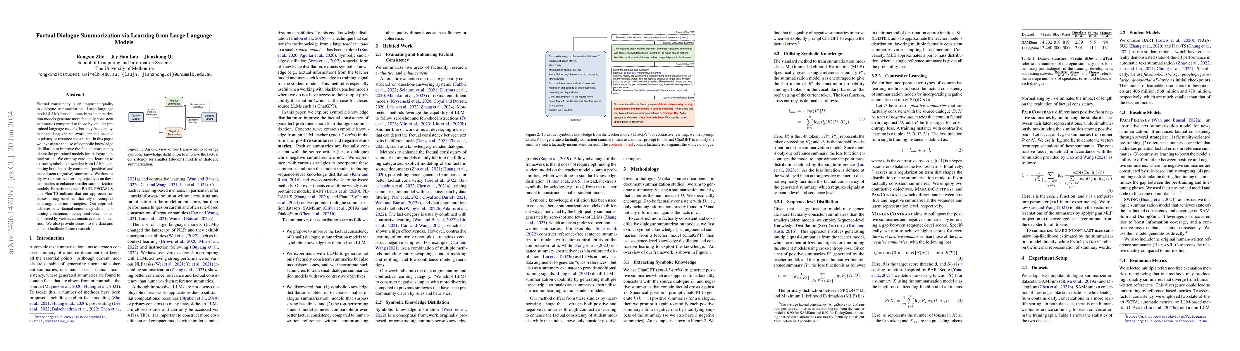 Thumbnail for Factual Dialogue Summarization via Learning from Large Language Models