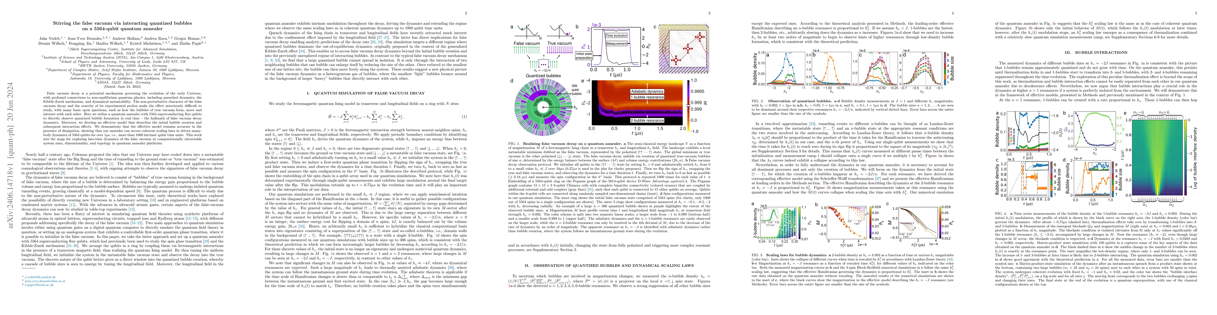 Thumbnail for Stirring the false vacuum via interacting quantized bubbles on a
  5564-qubit quantum annealer